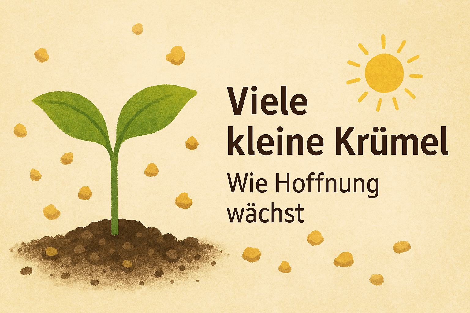 Bild: Viele kleine Krümel - Wie Hoffnung wächst