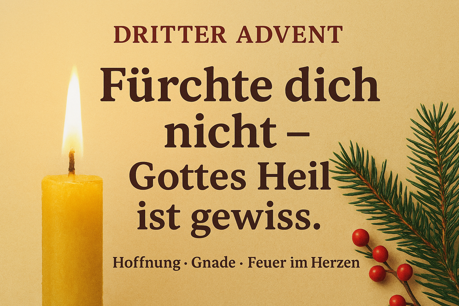 Gnade vor aller Zeit – Hoffnung inmitten der Kälte